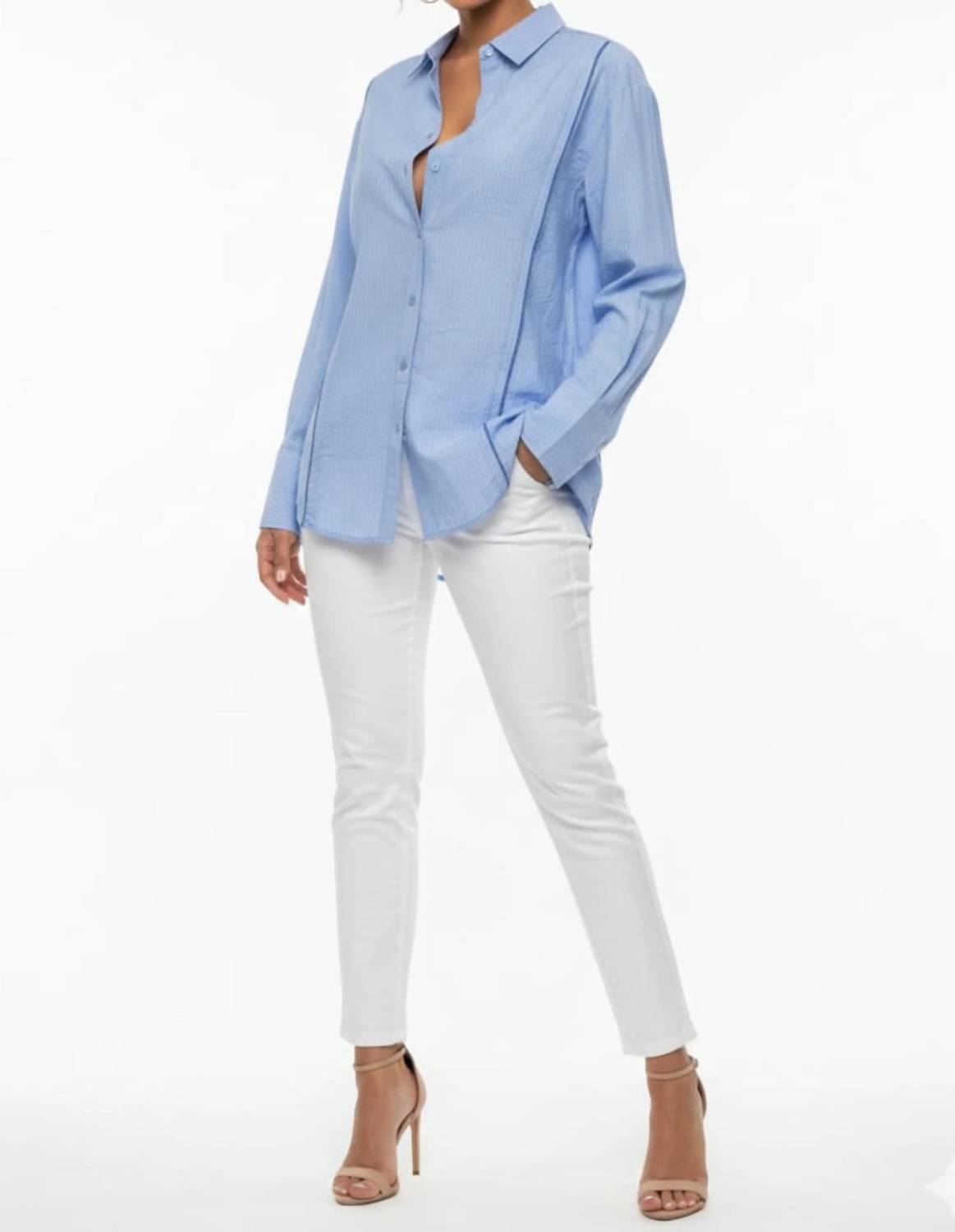 Textured Button-down Shirt