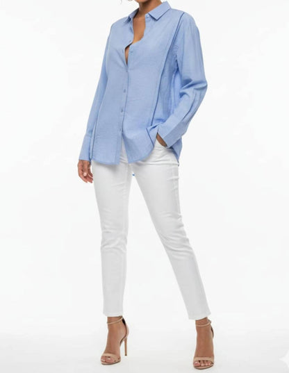 Textured Button-down Shirt