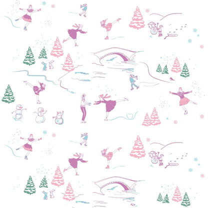 Toddler's Ice-skating & Snowmen Pajamas