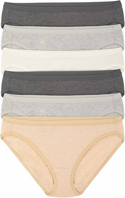 Women's Organic Cotton Stretch Bikini, 6-pack