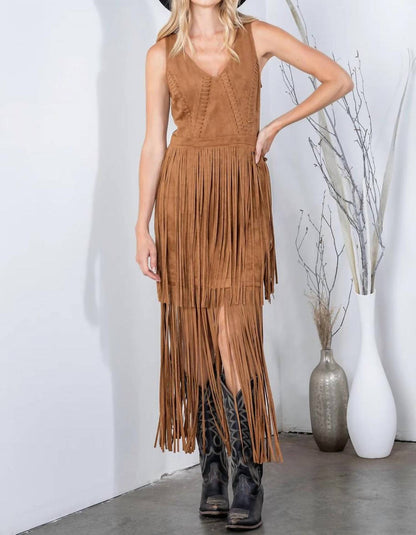 Western Long Fringe Dress