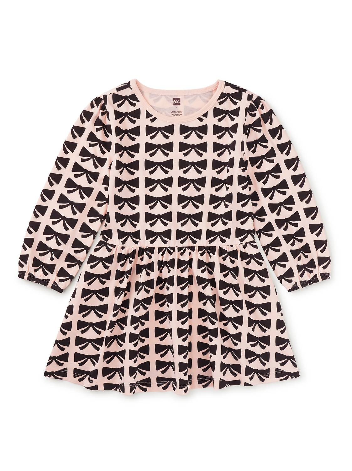 Girl's Blouson Sleeve Pocket Dress