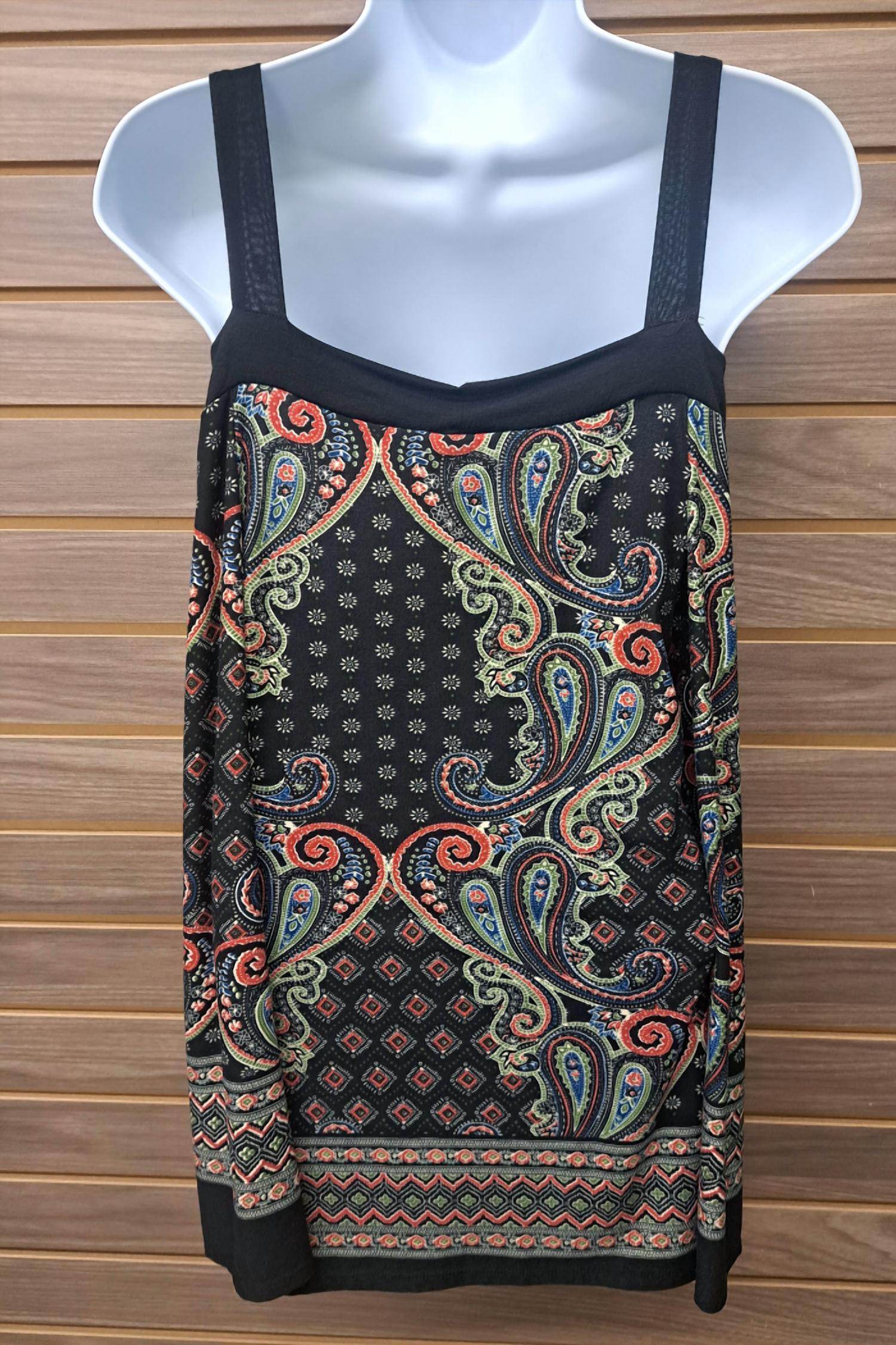 Yoyo 5 - Women's Paisley Cold Shoulder Long Sleeve Top - Rack Hunt