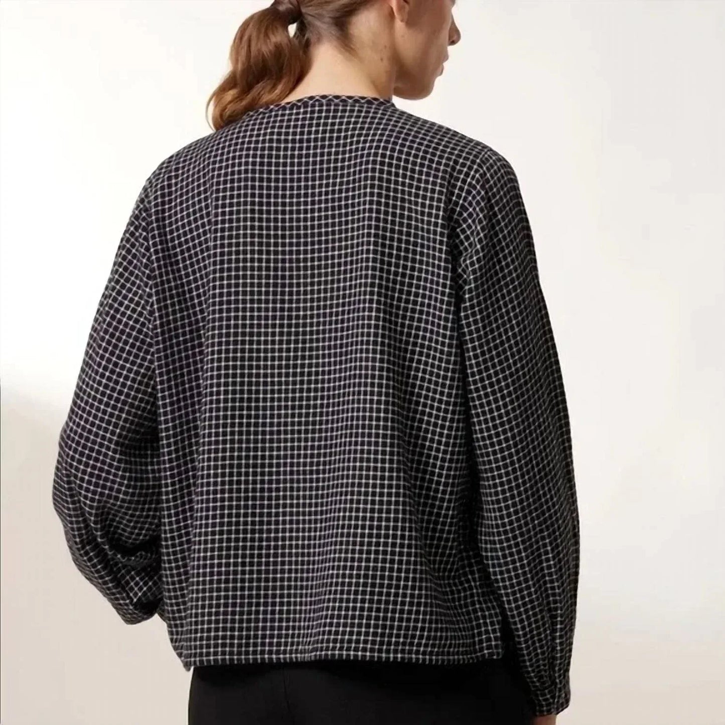 Leon & Harper - Women's Colina Check Blouse - Rack Hunt