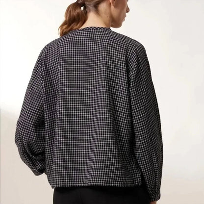 Leon & Harper - Women's Colina Check Blouse - Rack Hunt