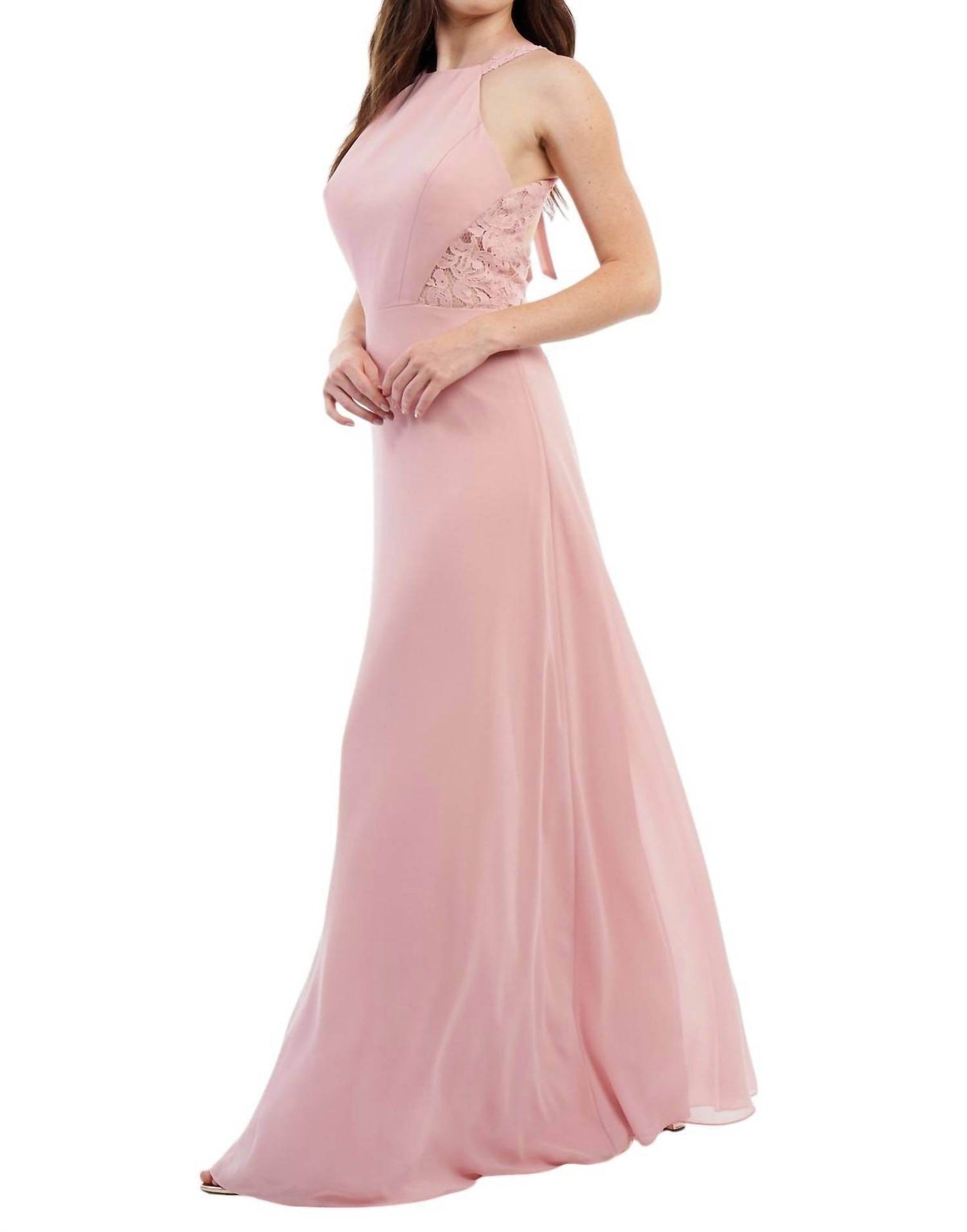 Jasmine Bridal - Charlotte Chiffon & Lace Long Bridesmaid Dress - Rack Hunt -