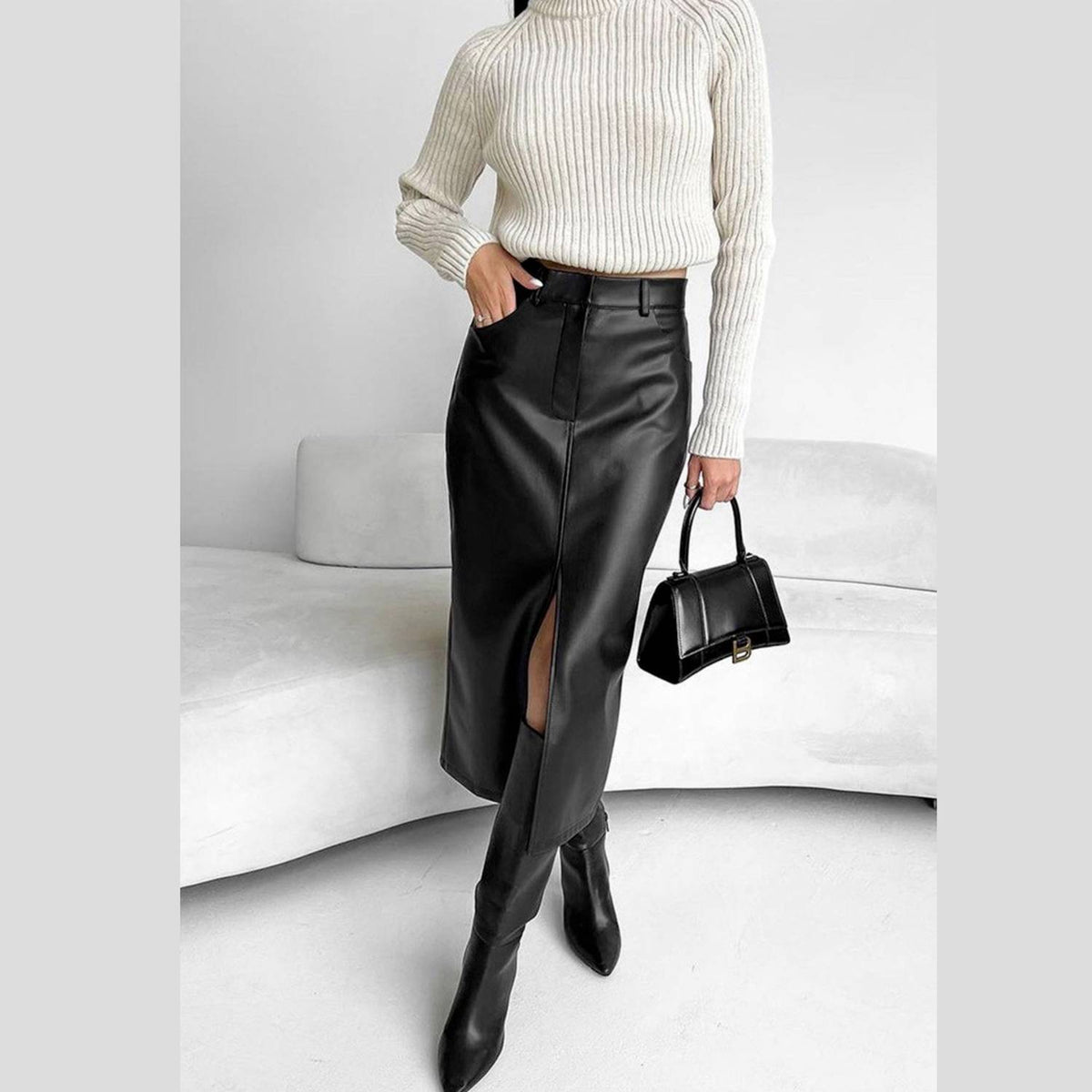 Strike A Pose Midi Skirt