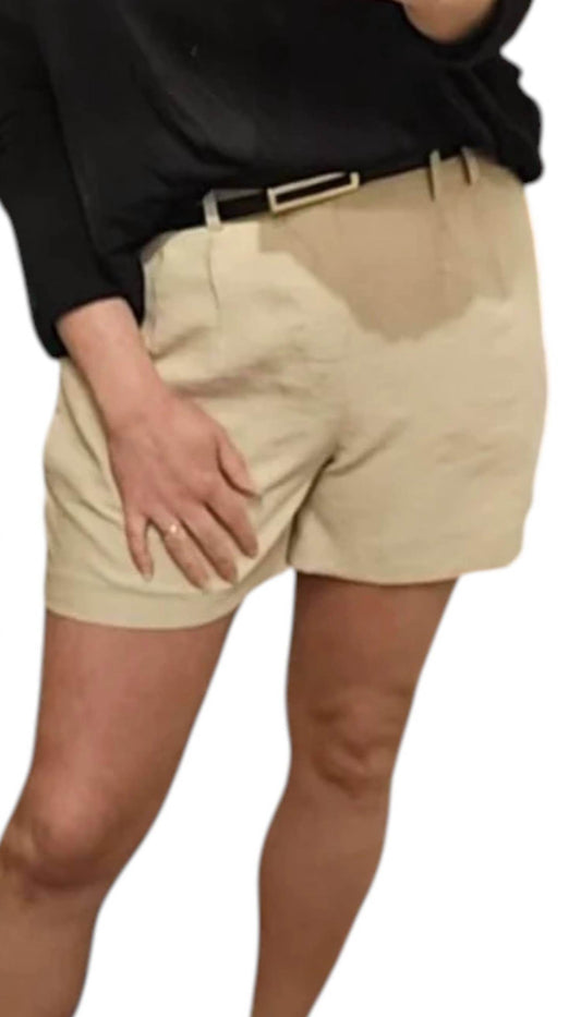 L&C Fashion - Tailored Shorts With Belt - Rack Hunt -