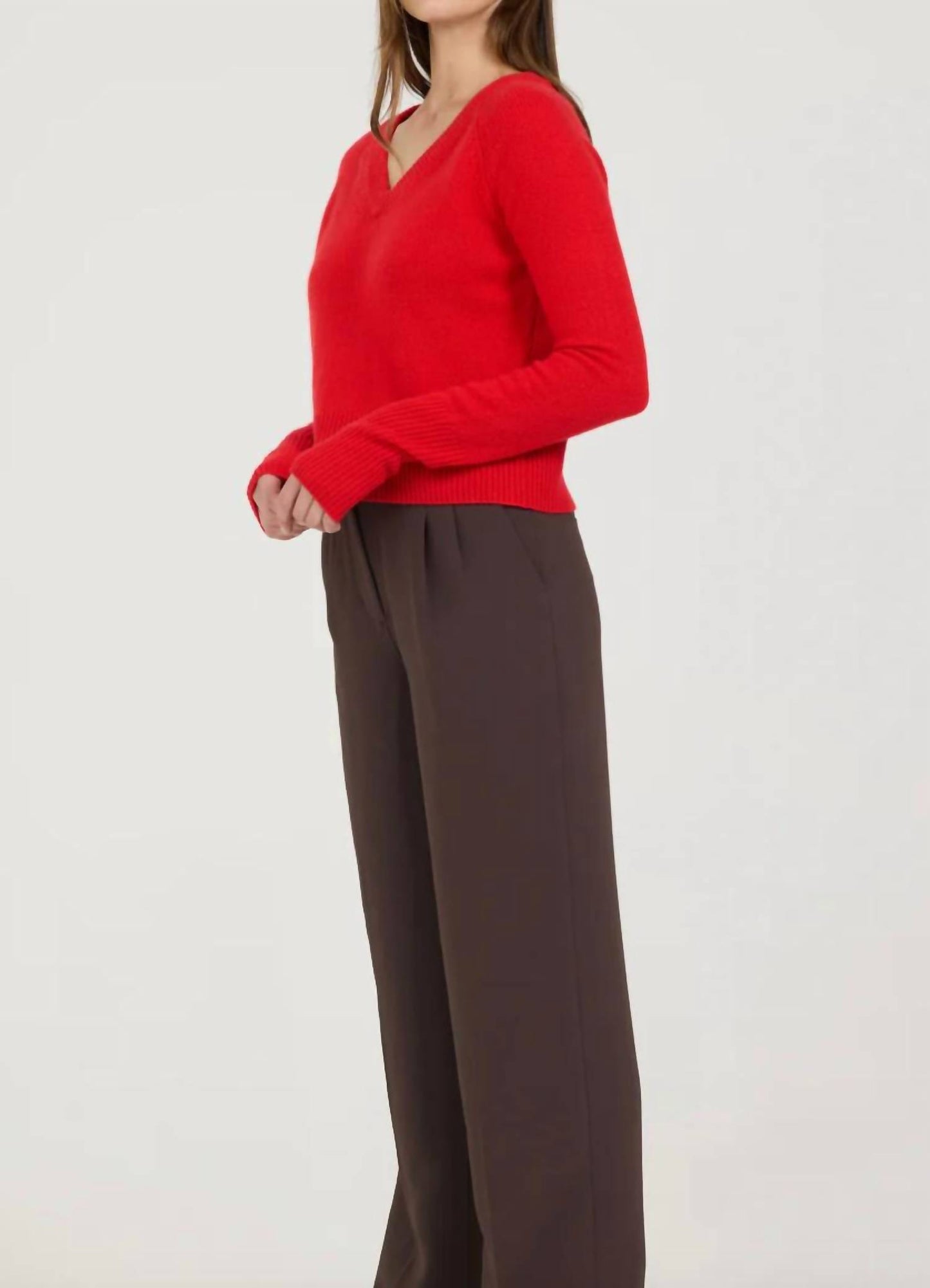 Blakely Cashmere V-neck Top