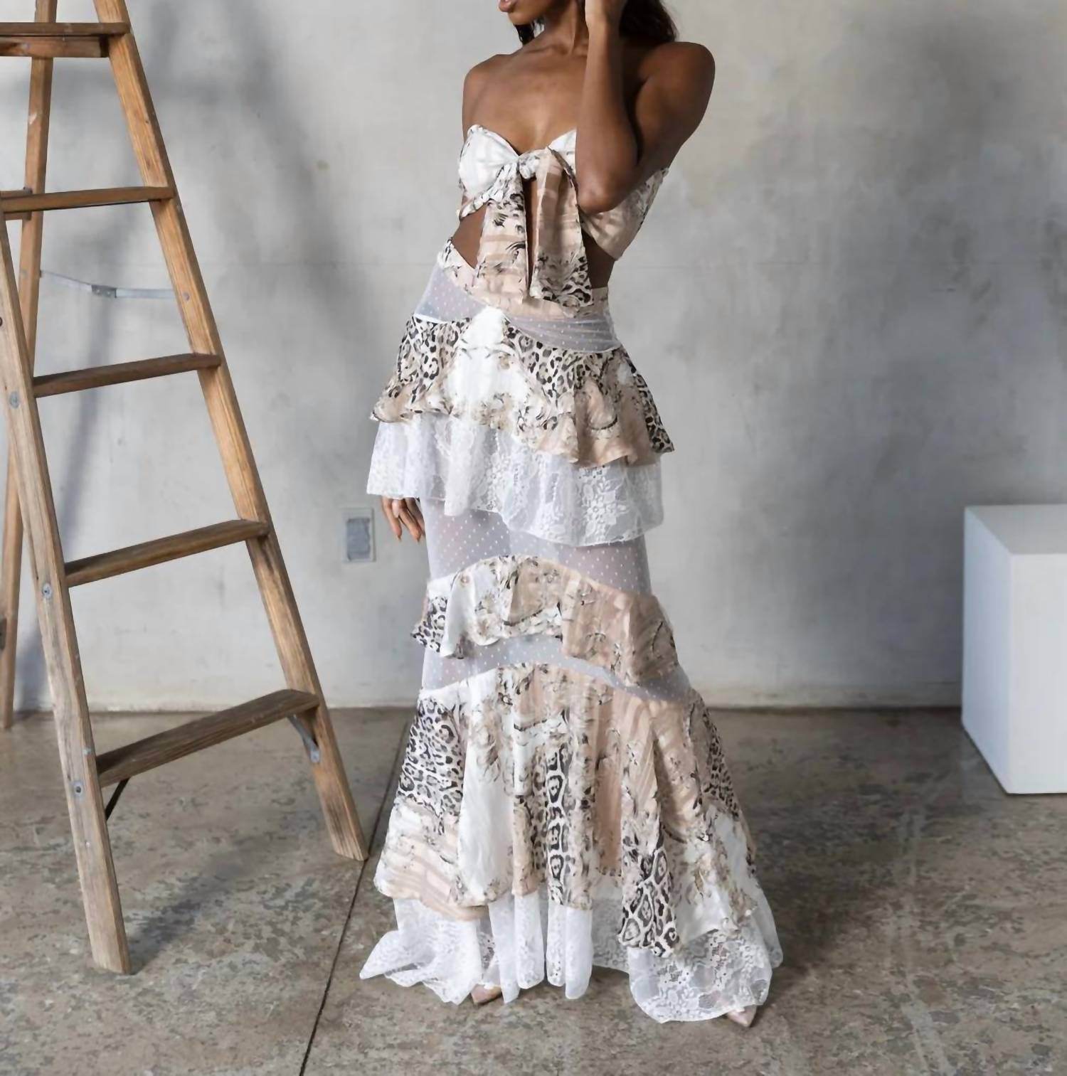 Little Secret Of Mine - Women's Two Piece Mesh Skirt Set - Rack Hunt -