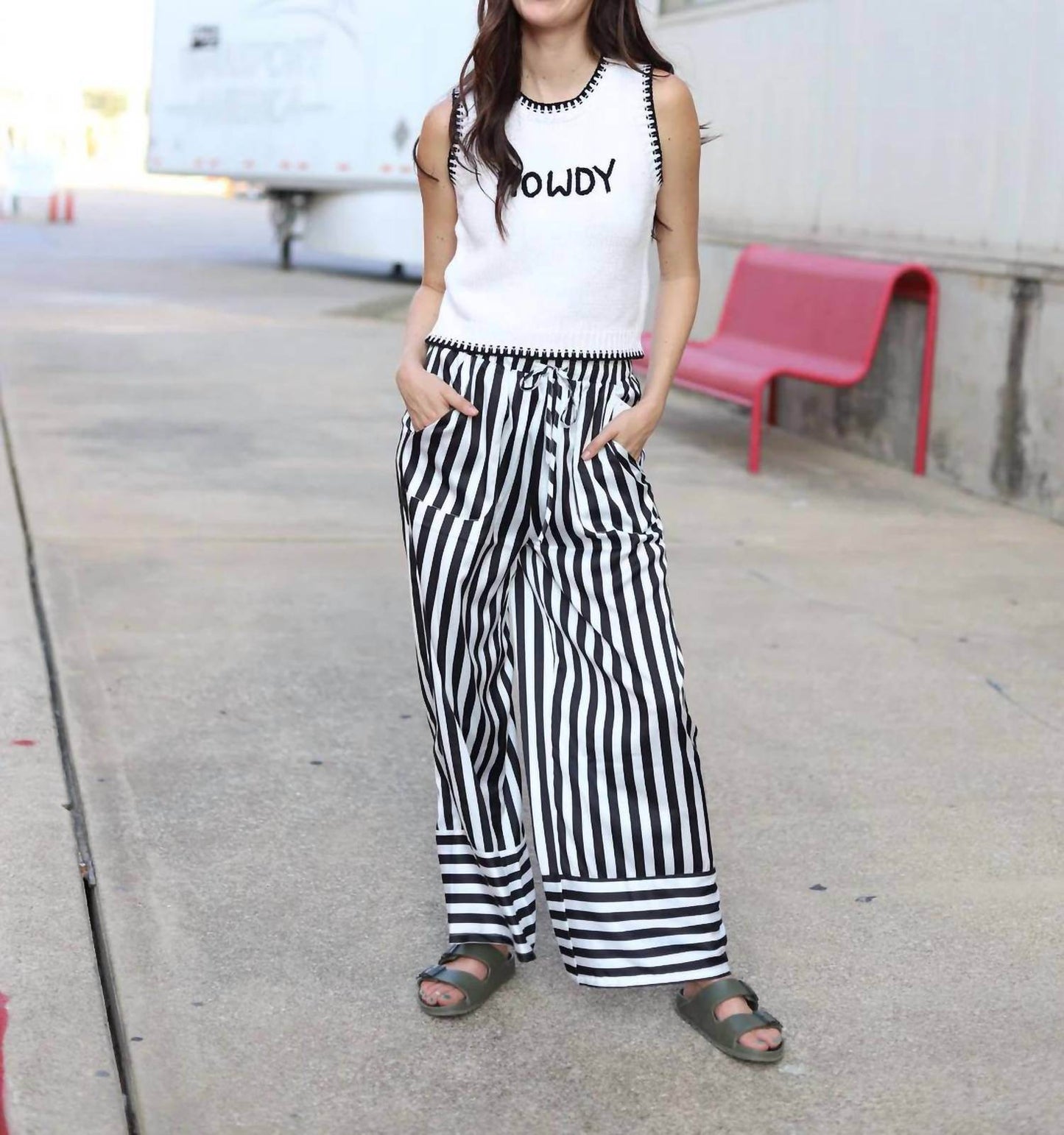 Turquoise Haven - Striped Pant - Rack Hunt -