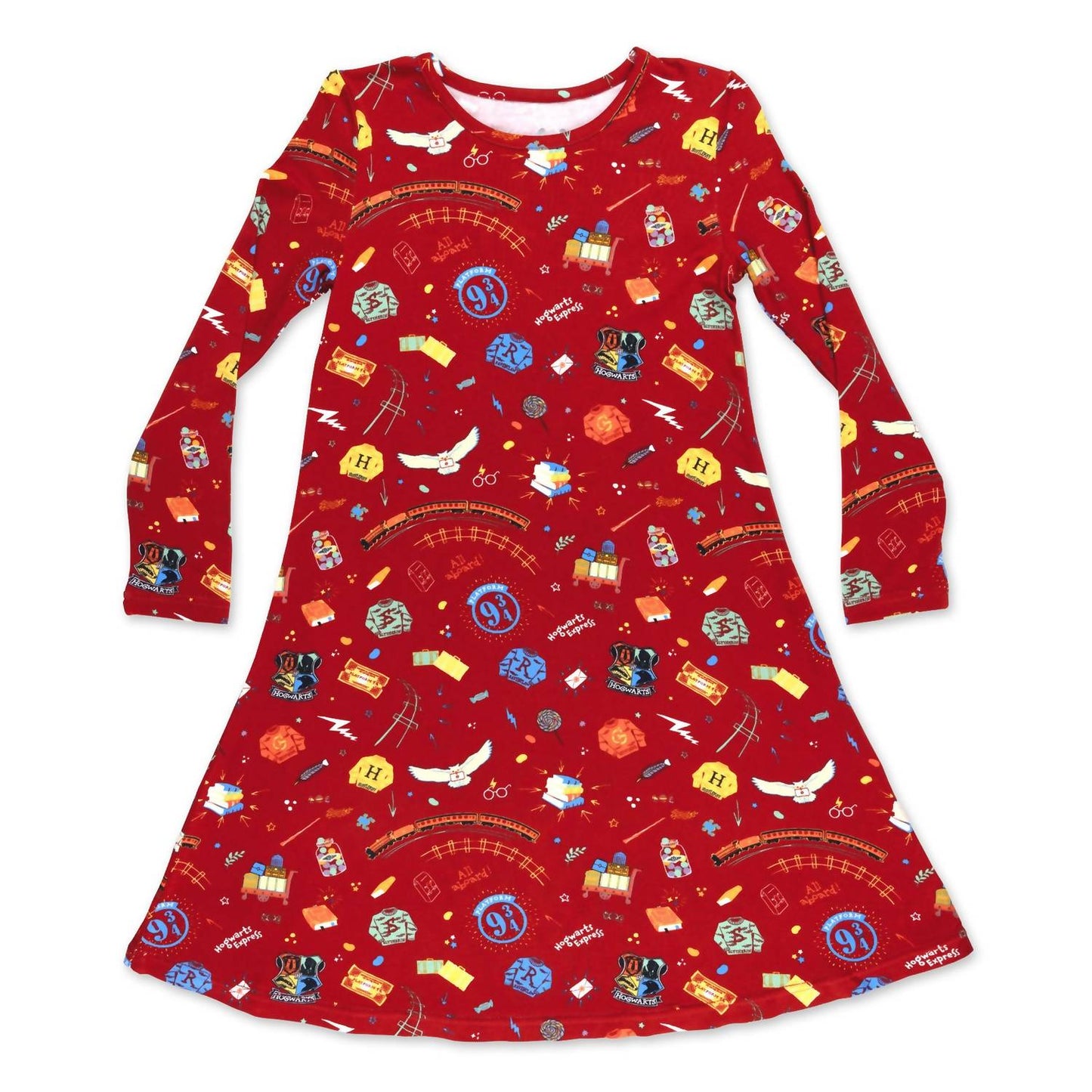 Hogwarts Express Bamboo Long Sleeve Dress
