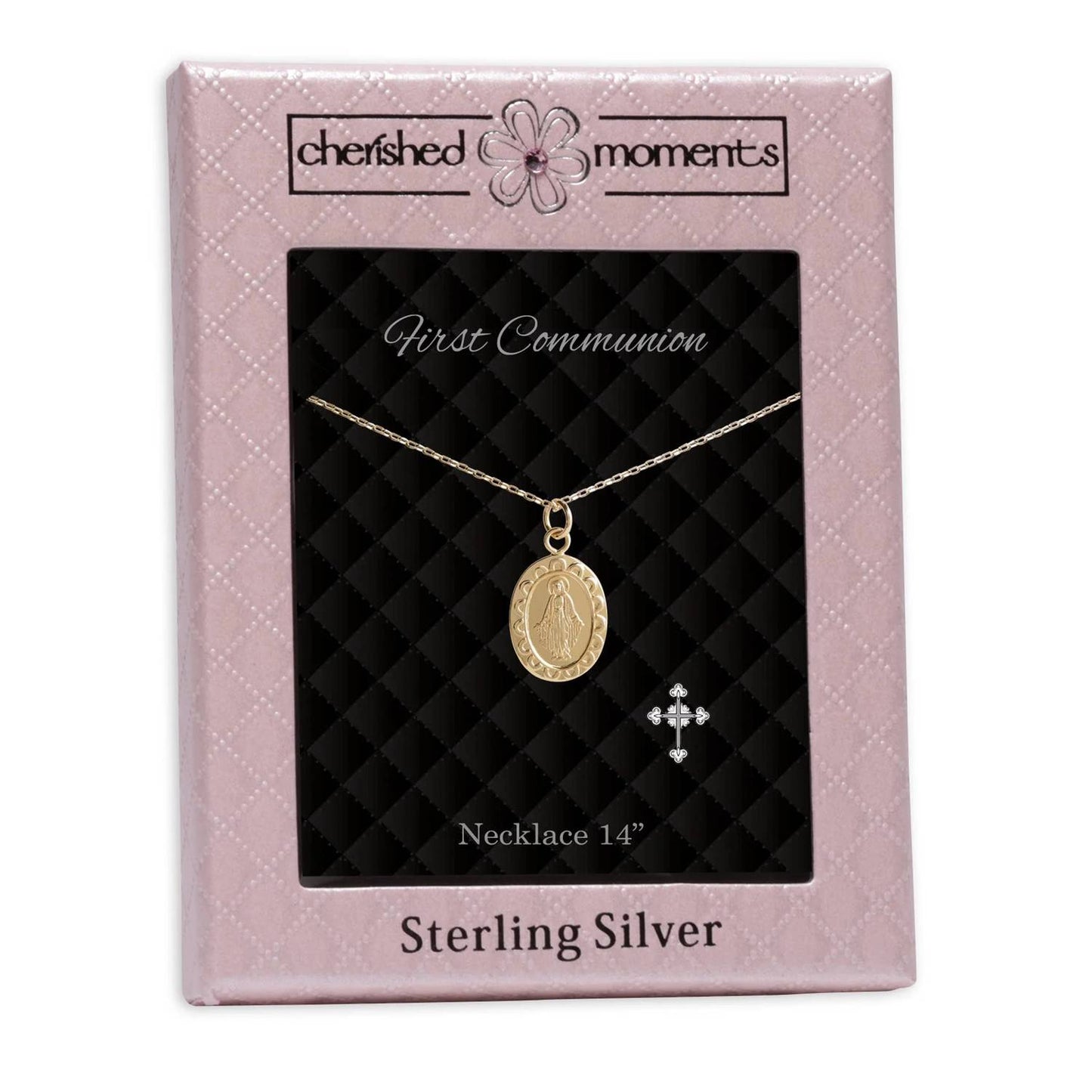 Girl's First Communion Miraculous Medal Necklace