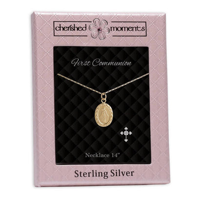 Girl's First Communion Miraculous Medal Necklace