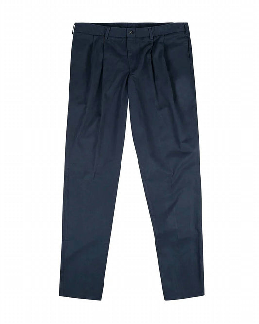 Men's Pleated Classic Fit Chamois Cloth Pants