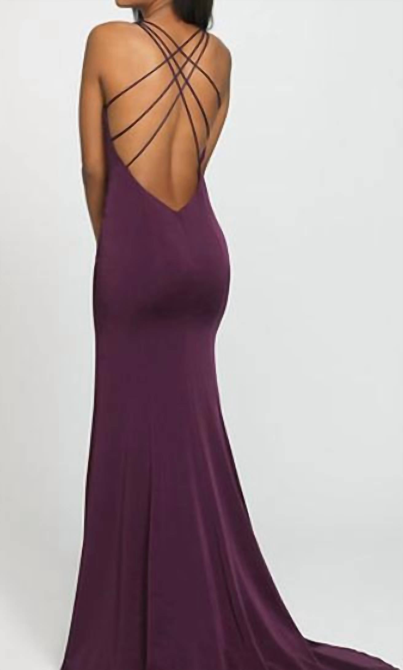 Open Back Evening Dress