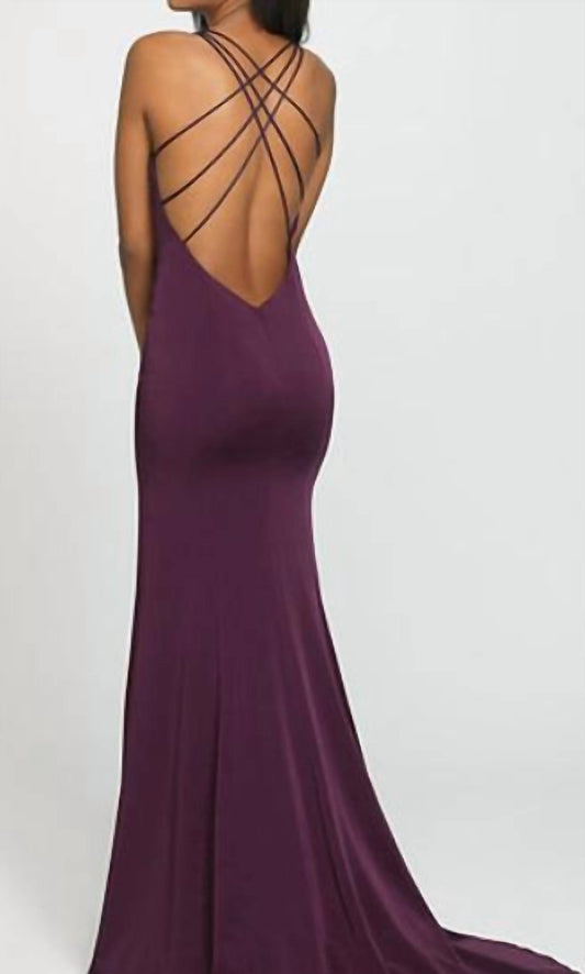 Open Back Evening Dress