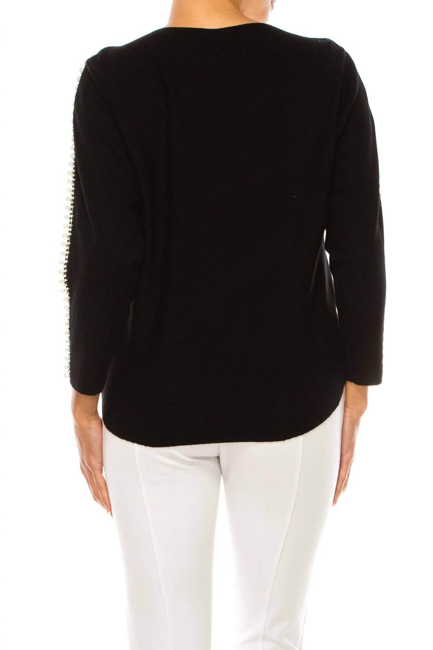 New Yorker's Apparel - Liv Rhinestone Pearl Sweater - Rack Hunt -