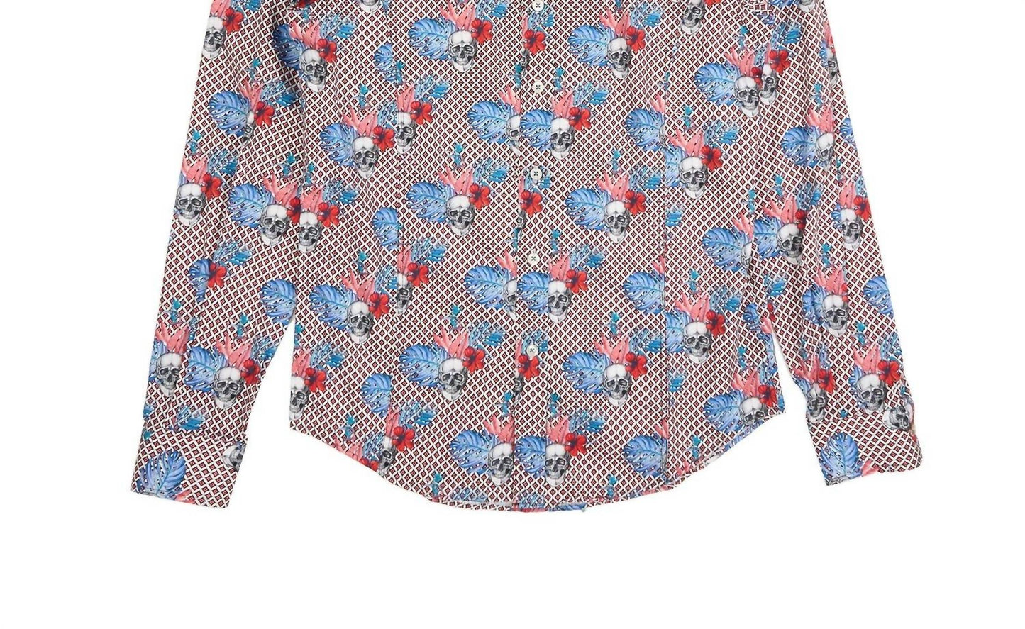 Hibiscus Haunt Button Down Shirt
