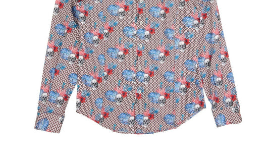 Hibiscus Haunt Button Down Shirt