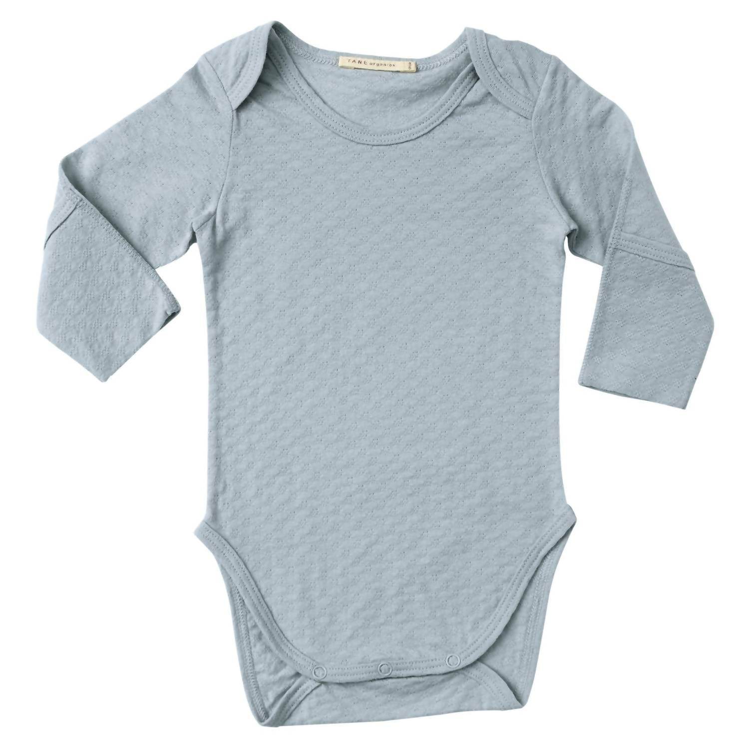 Tane - Baby's Pointelle Onesie With Handcovers - Rack Hunt -