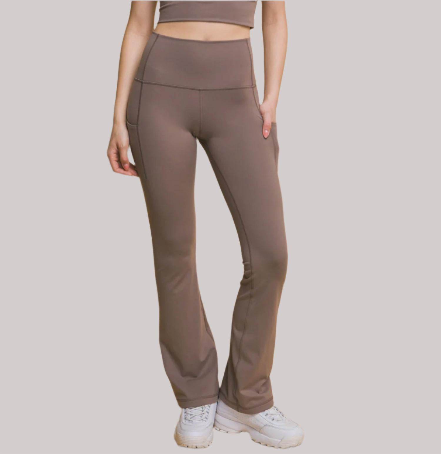 Reine Krief - Women's Flared Microfiber Leggings - Rack Hunt -