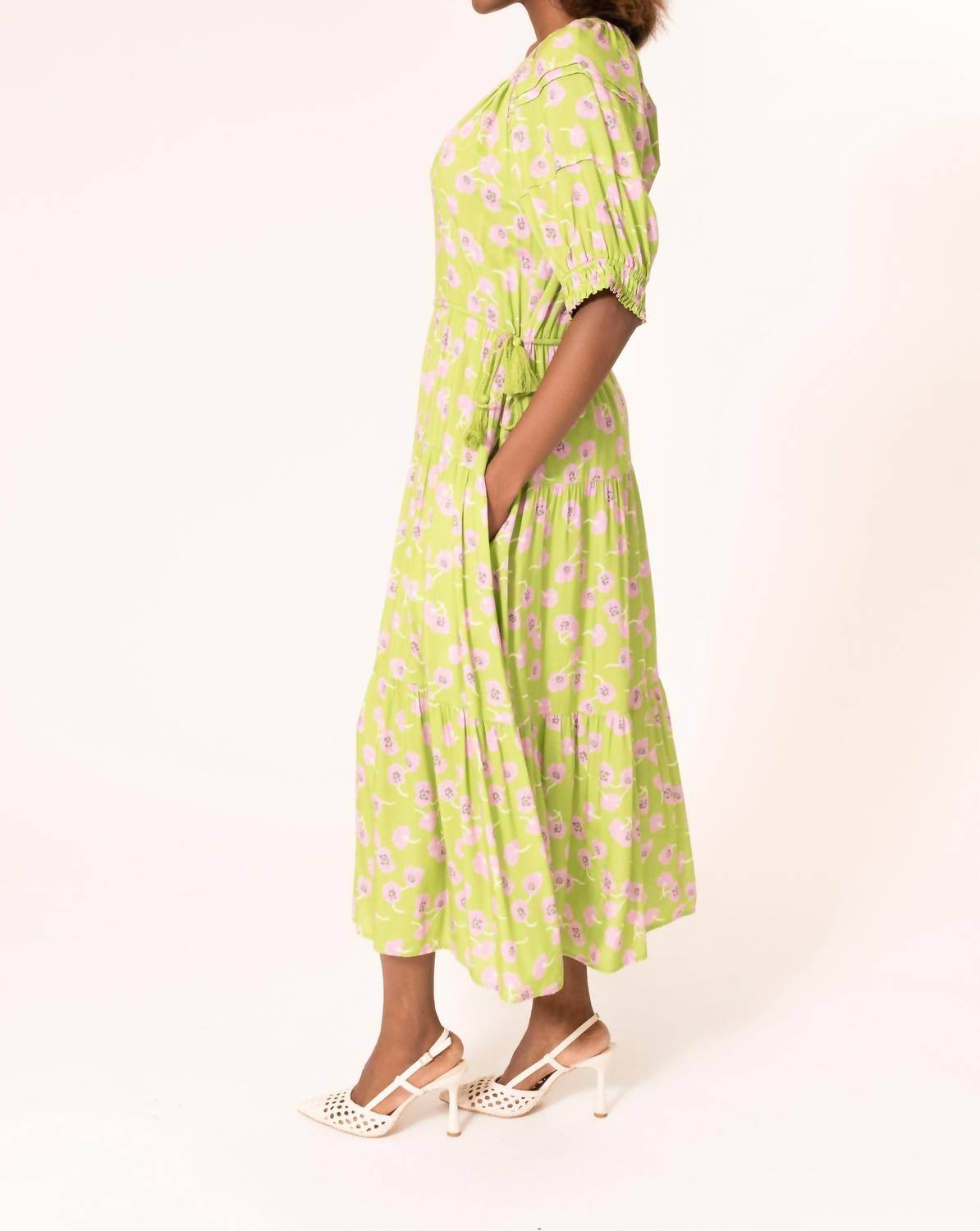 Area Stars - Side Tie Midi Dress - Rack Hunt