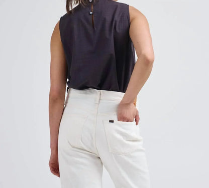 Chimala - Sleeveless Tuck Collar Blouse - Rack Hunt