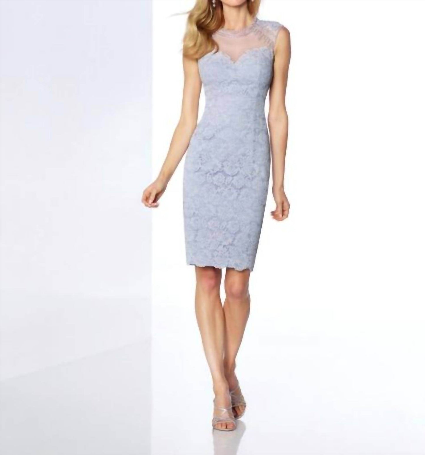 Social Occasions by Mon Cheri - Periwinkle Lace Cocktail Dress - Rack Hunt