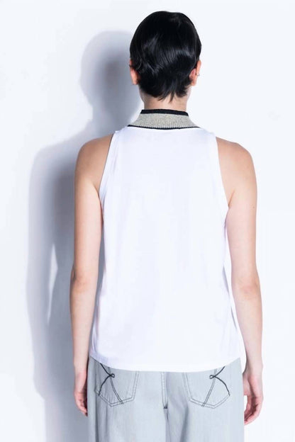 Sparkle neck top