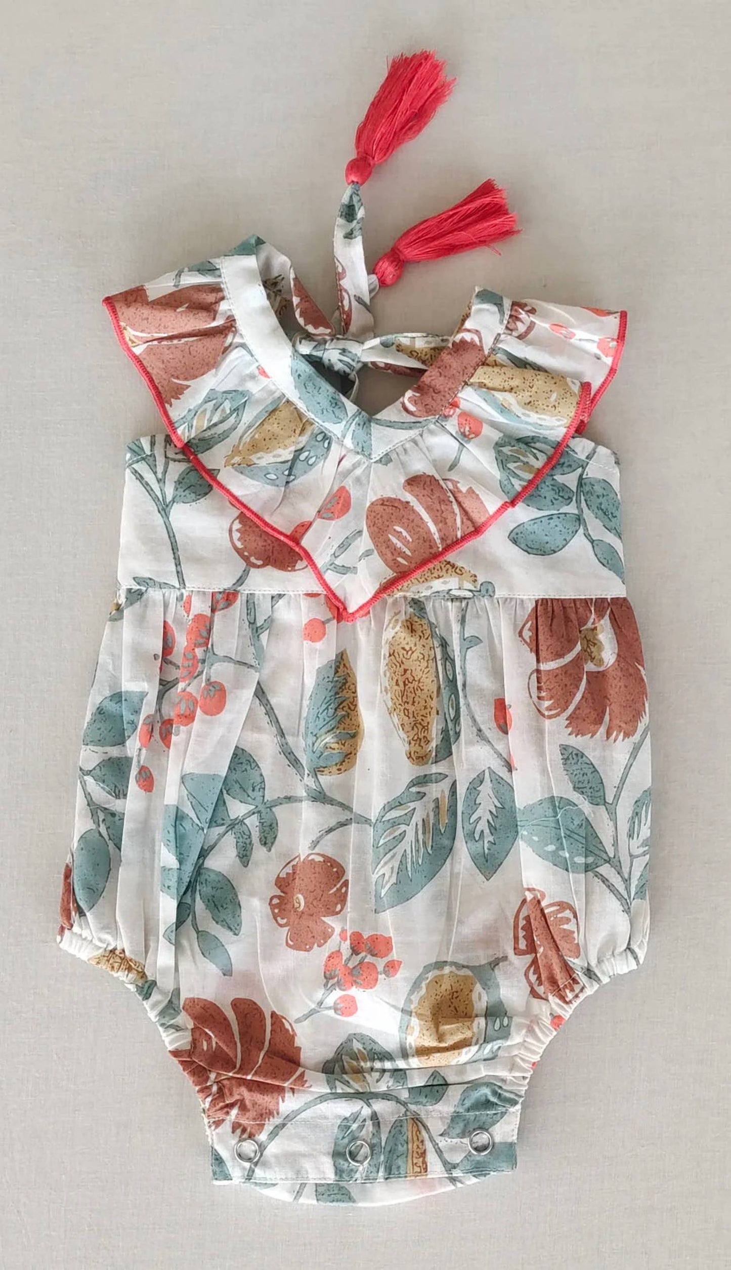 Girl's Floral Print Bubble Dress