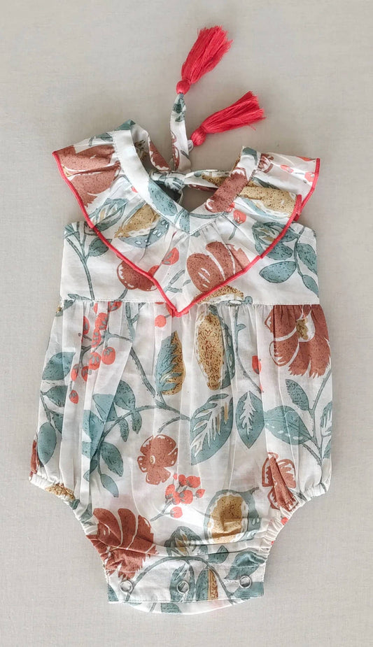 Girl's Floral Print Bubble Dress