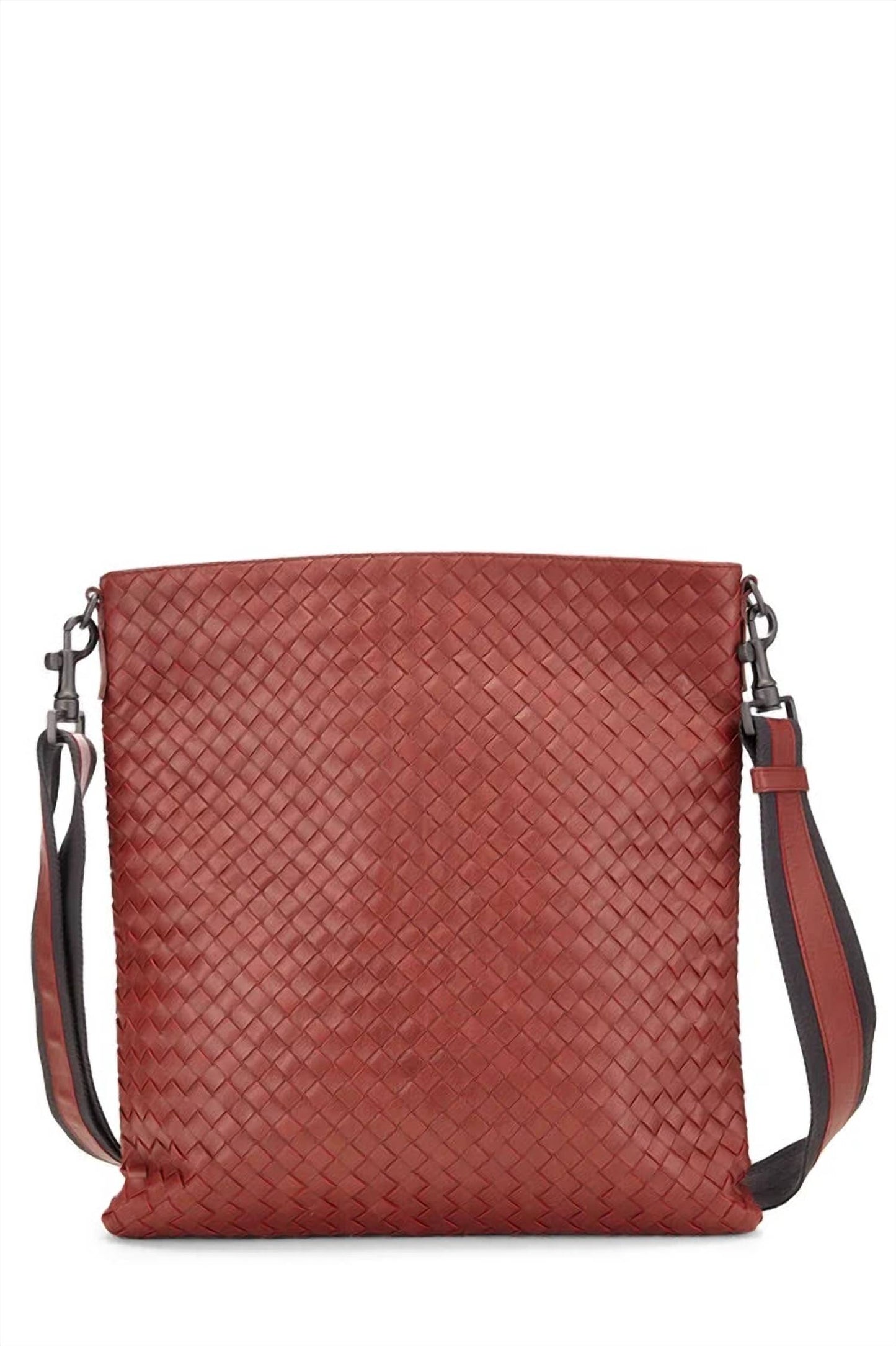 Women's Intrecciato Weave Messenger Bag