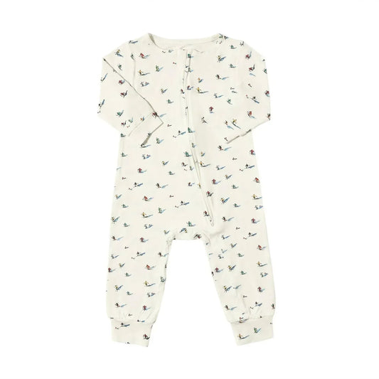 Tickety-Boo - Kid's Holiday Skier Zipper Romper - Rack Hunt