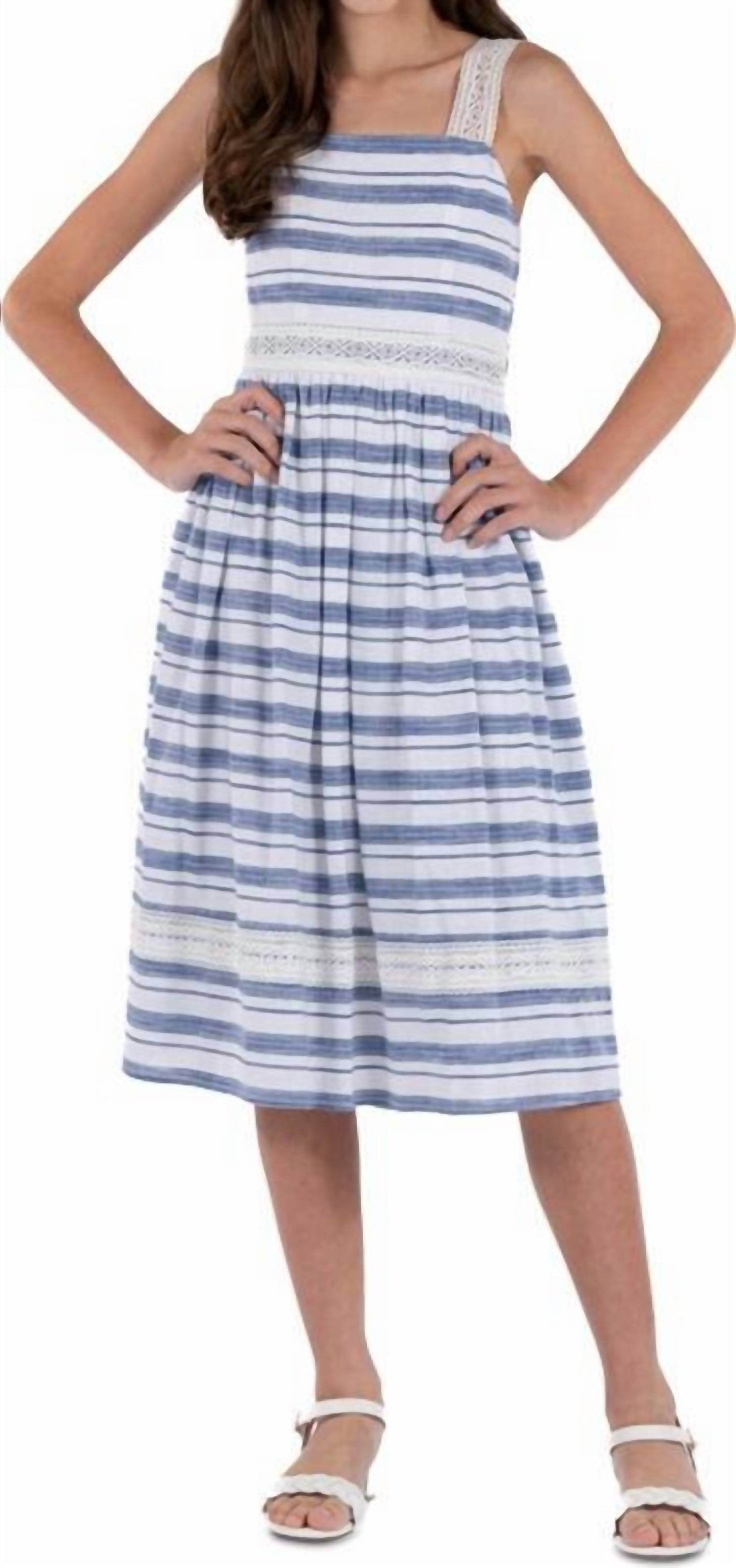 Speechless - Sleeveless Striped Lined Dress - Rack Hunt -