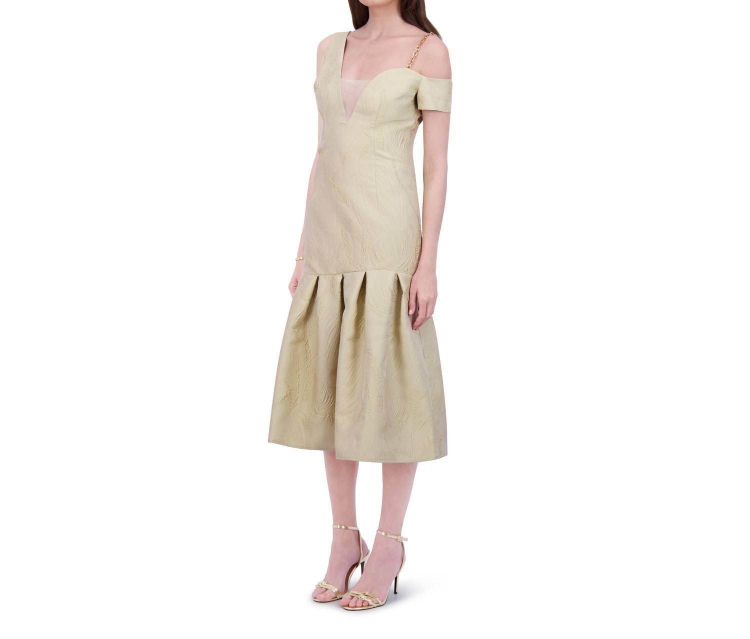 BethelHelena - Tea Garden Off-shoulder Midi Dress - Rack Hunt -