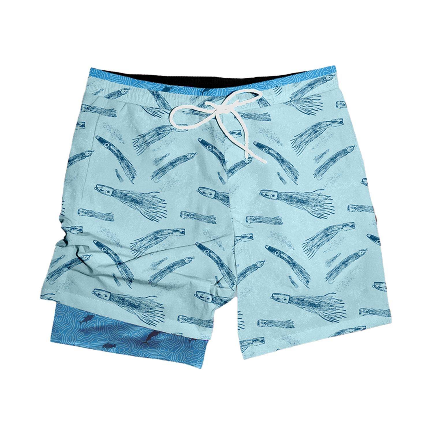 Southern Casanova - Men's Topo Trolling Lures Swim Trunks - Rack Hunt -