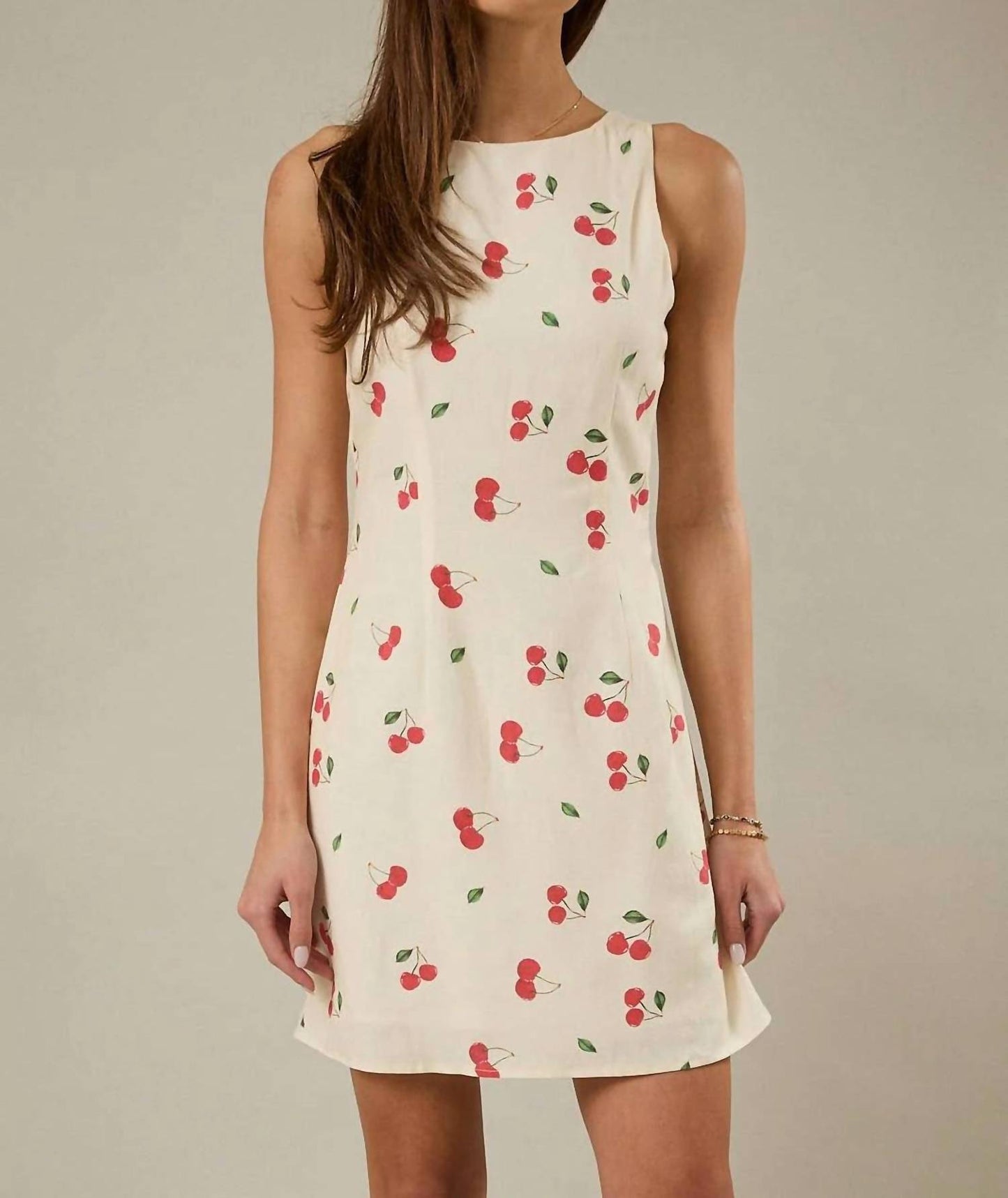 Morgan Cherry Printed Mini Dress