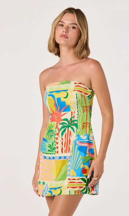 Fatima Strapless Mini Dress