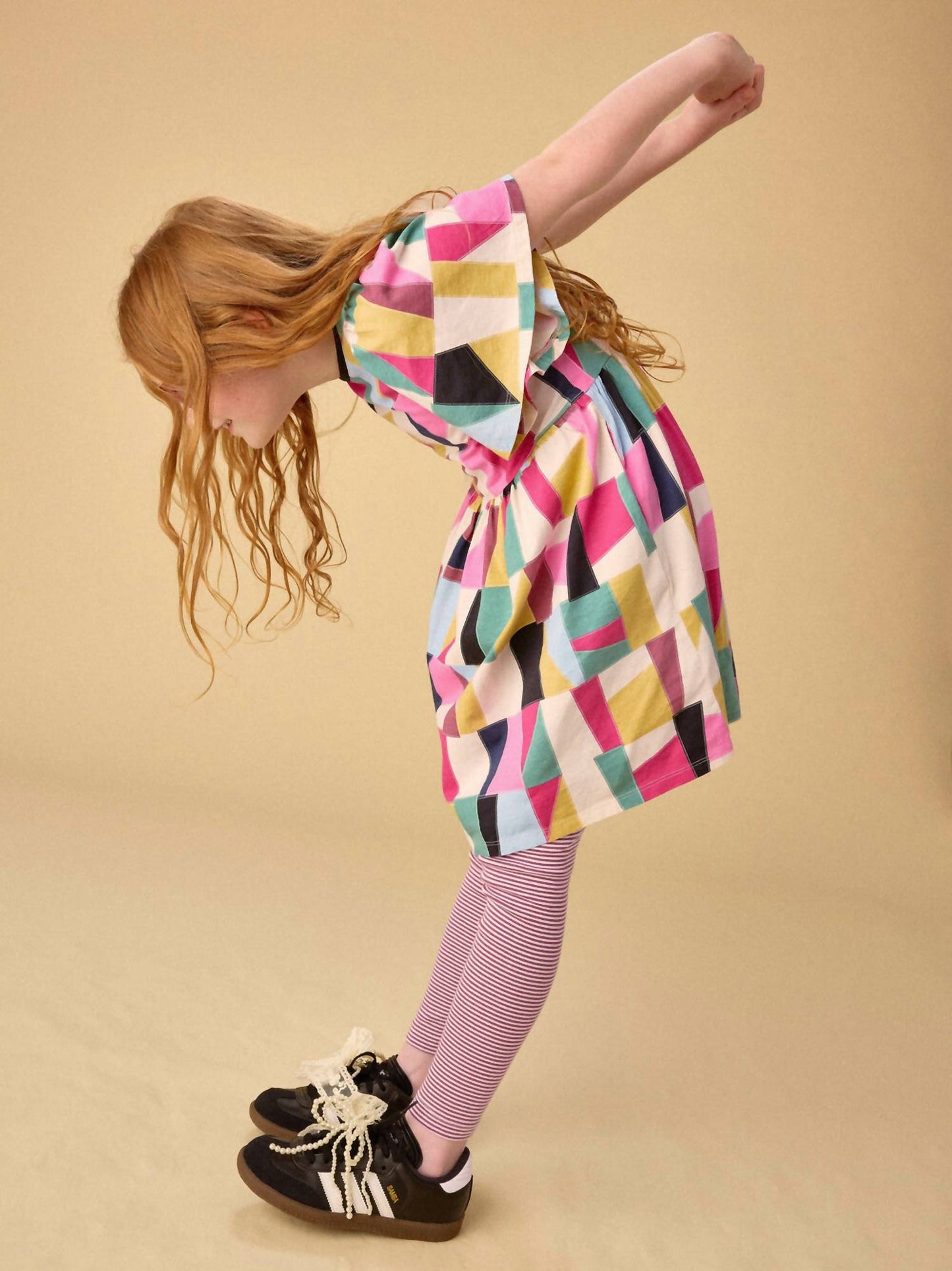 Girl's Butterfly Sleeve Dress