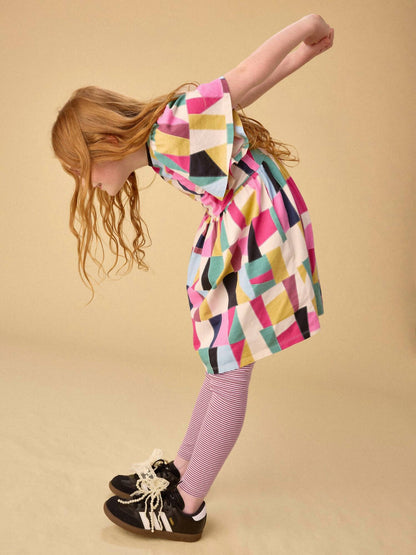 Girl's Butterfly Sleeve Dress