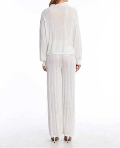 KNITSS - Heaven Drop Collar Knit Frill Top - Rack Hunt