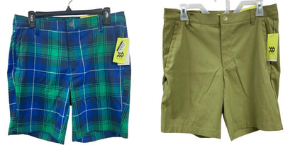 Men's Quick Dry Moisture Wicking Secure Pocket Golf Shorts - 2 Pack