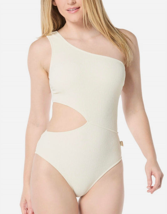 One Shoulder Side-Cutout Swimsuit