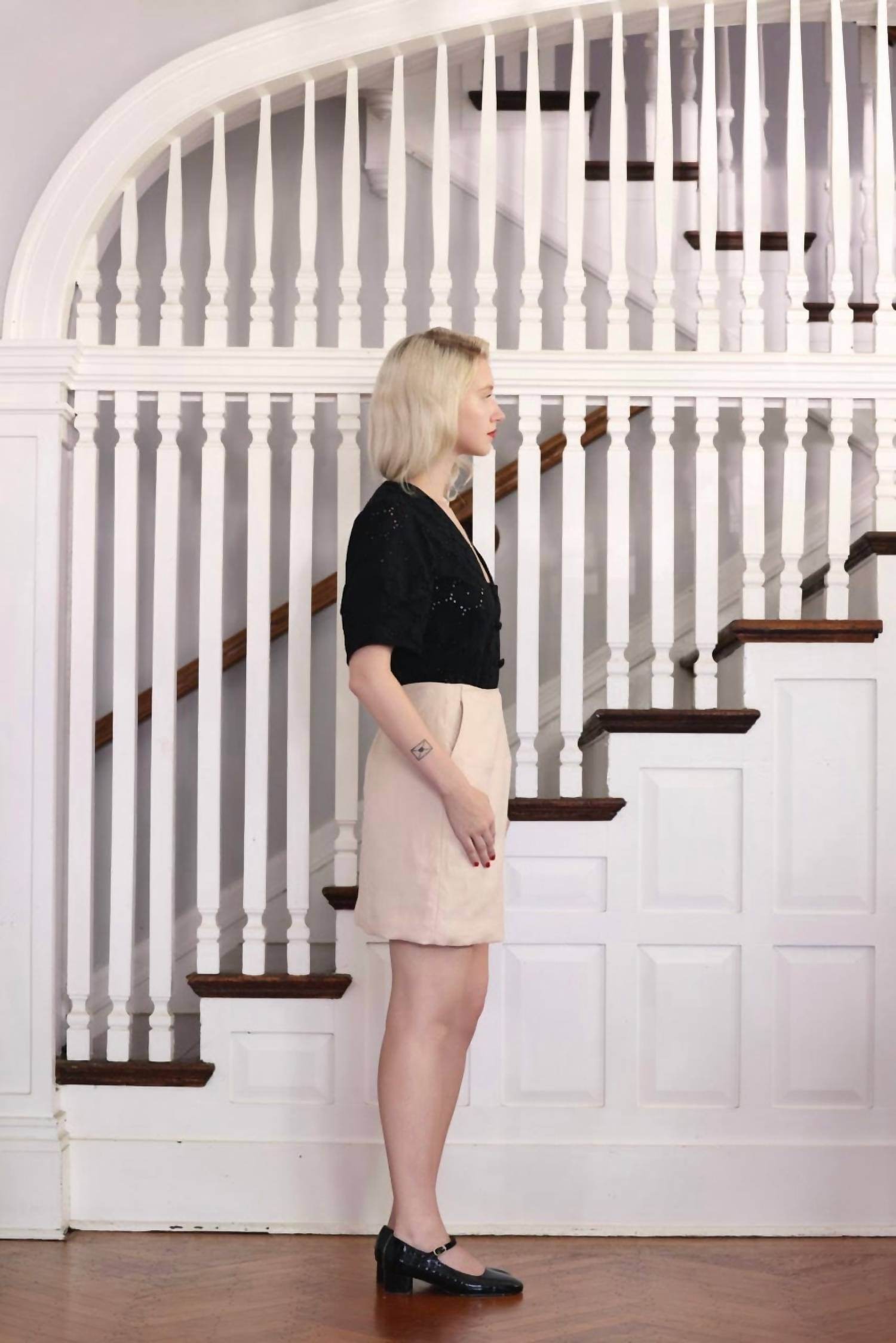 Rose Velvet - Zhenya Linen Skirt - Rack Hunt -