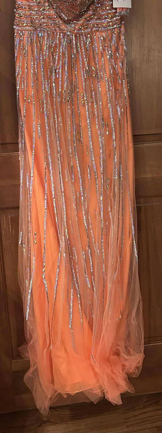 Tony Bowls - Women's Strapless Cross Bodice Gown - Rack Hunt