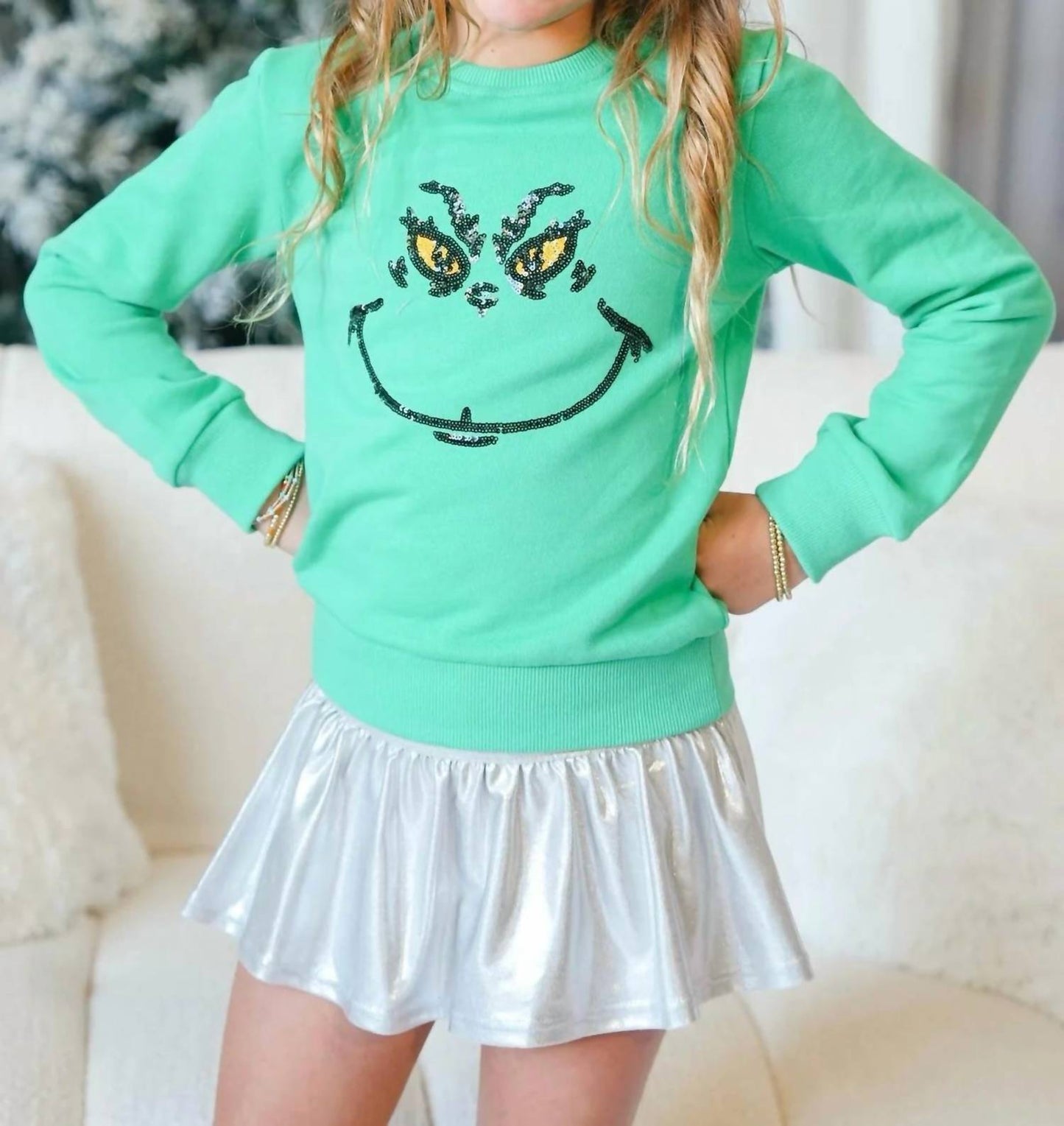 Grinch Sequin Sweatshirt