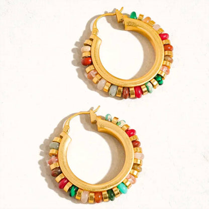 Women's Capri Hoop Earrings