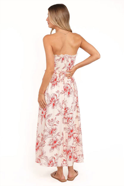 Avania Strapless Midi Dress