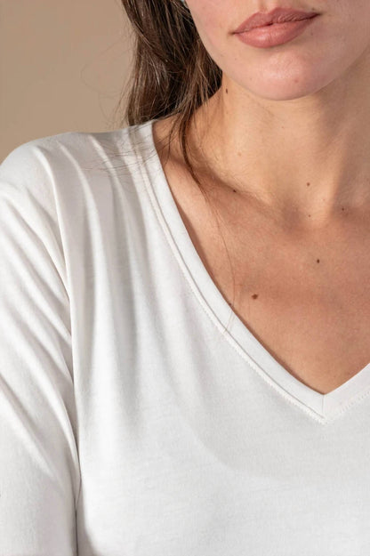 Chloe Long Sleeve V-neck Tee